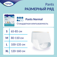 Подгузники-трусы для взрослых Tena Pants Normal, Medium M (2), 80-110 см, 30 шт.