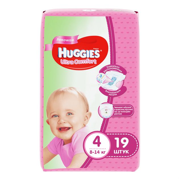 фото упаковки Huggies Ultra Comfort Подгузники детские