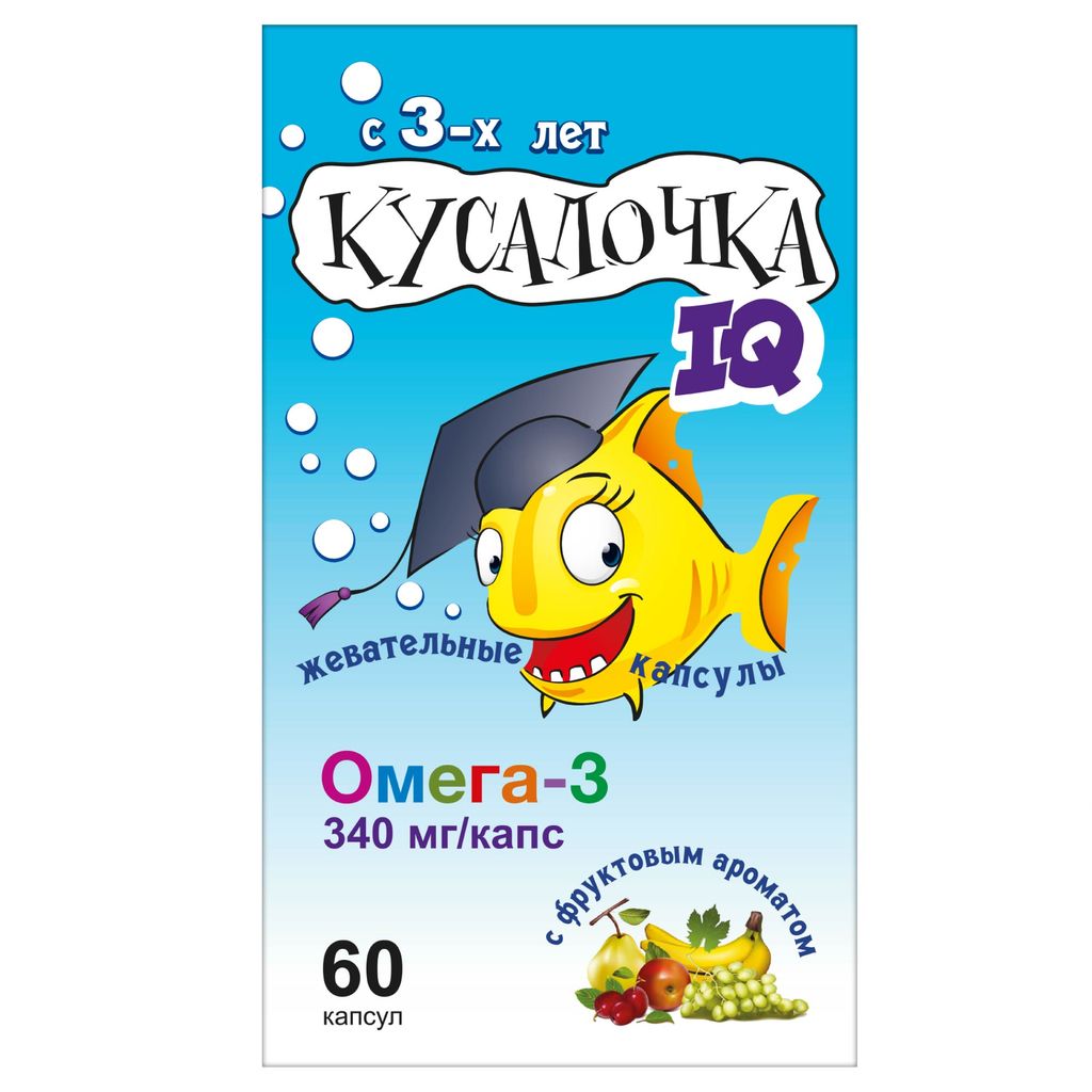 фото упаковки Кусалочка IQ Омега-3