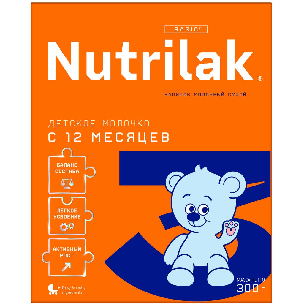 фото упаковки Nutrilak 3 Детский сухой молочный напиток