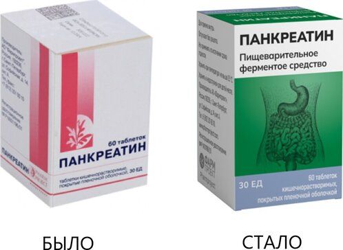 Панкреатин, 30 ЕД, таблетки, покрытые кишечнорастворимой оболочкой, 60 шт.