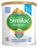 Similac Комфорт 1, с рождения до 6 месяцев, смесь молочная сухая, 375 г, 1 шт.