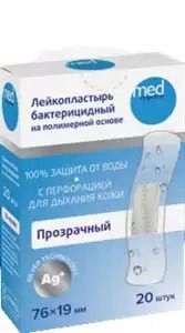 Medresponse Лейкопластырь бактерицидный прозрачный