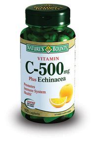 Natures Bounty Витамин С 500 мг плюс Эхинацея, таблетки, 100 шт.
