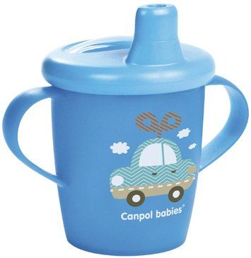 Canpol Toys 9+ Чашка-непроливайка, арт. 31/200, голубого цвета, 250 мл, 1 шт.