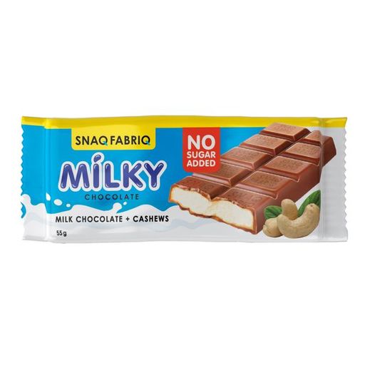Snaq Fabriq Шоколад молочный с молочно-ореховой пастой, шоколад, 55 г, 1 шт.