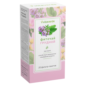 Vitaverde Фитосбор грудной, фиточай, 1.5 г, 20 шт.