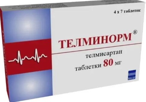 Телминорм, 80 мг, таблетки, 28 шт.