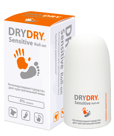 Dry Dry Sensitive средство от обильного потовыделения, 50 мл, 1 шт.