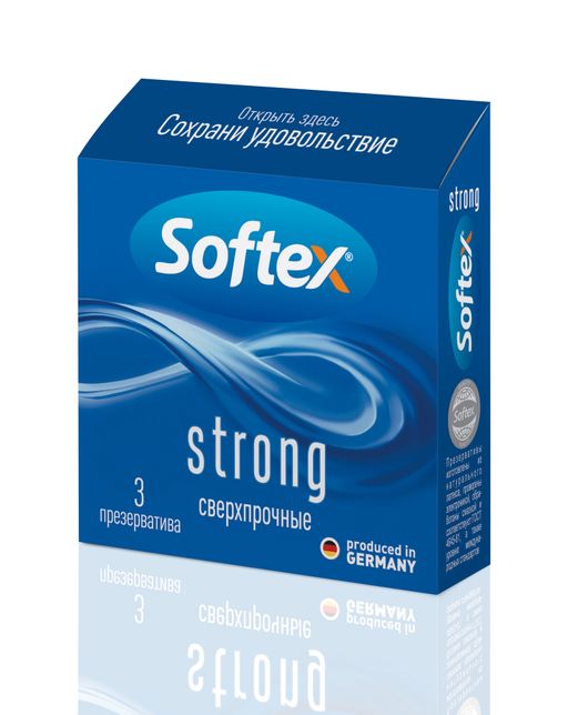 Презервативы Софтекс/Softex Strong, презервативы, повышенной плотности, 3 шт.