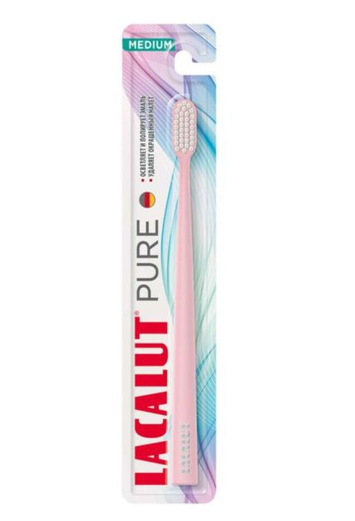 Lacalut Pure Щетка зубная средней жесткости, 1 шт.