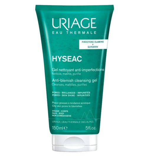 Uriage Hyseac Очищающий гель против несовершенств кожи, гель, 150 мл, 1 шт.