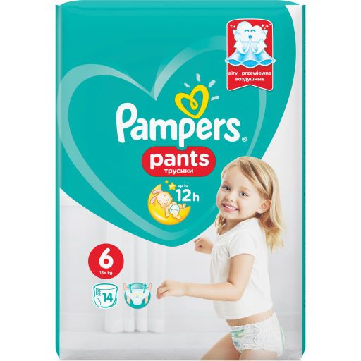 Pampers Pants Подгузники-трусики детские, р. 6, 15+ кг, 14 шт.