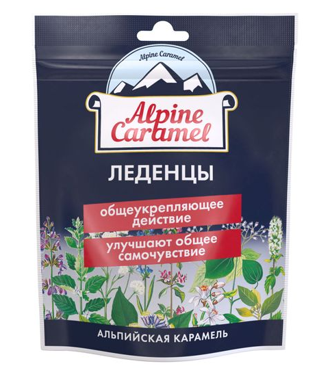 Alpine Caramel Леденцы, 75 г, 1 шт.