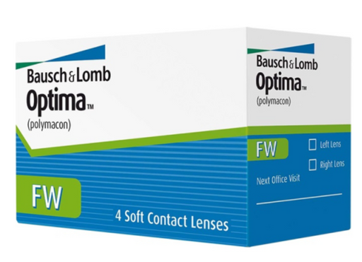 Bausch&Lomb Optima FW Контактные линзы плановой замены, BC=8.7 d=14.0, D(-1.75), стерильно, 4 шт.