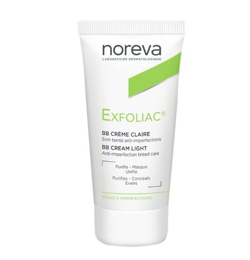 Noreva Exfoliac Тональный матирующий крем (светлый), крем для лица, 30 мл, 1 шт.